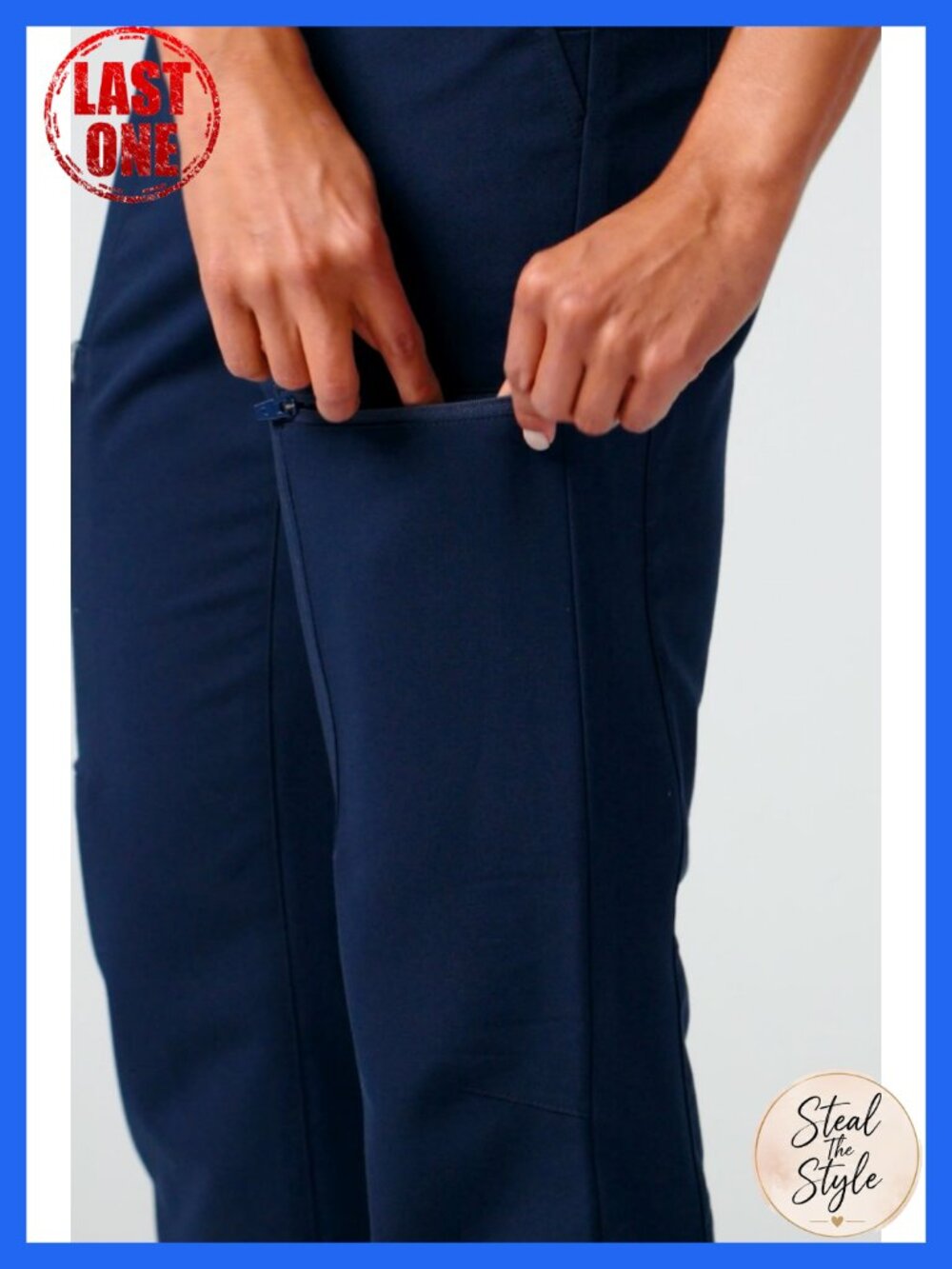 Fabletics High Rise Scrub Jogger MotionTech 4-Way Stretch Pockets - Picture 6 of 6